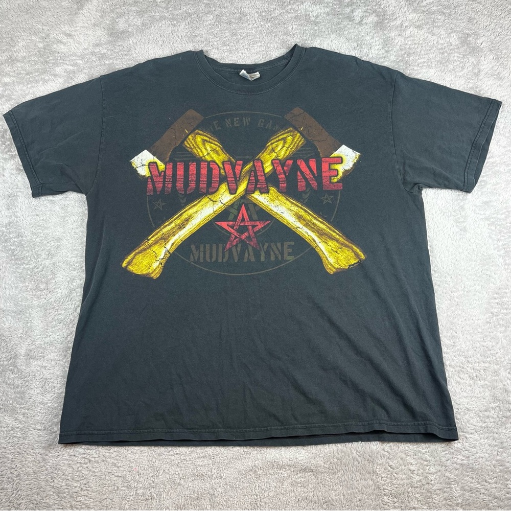 Vintage 2008 Y2K Mudvayne Band The New Game Tour Graphic T-Shirt Size XL Concert